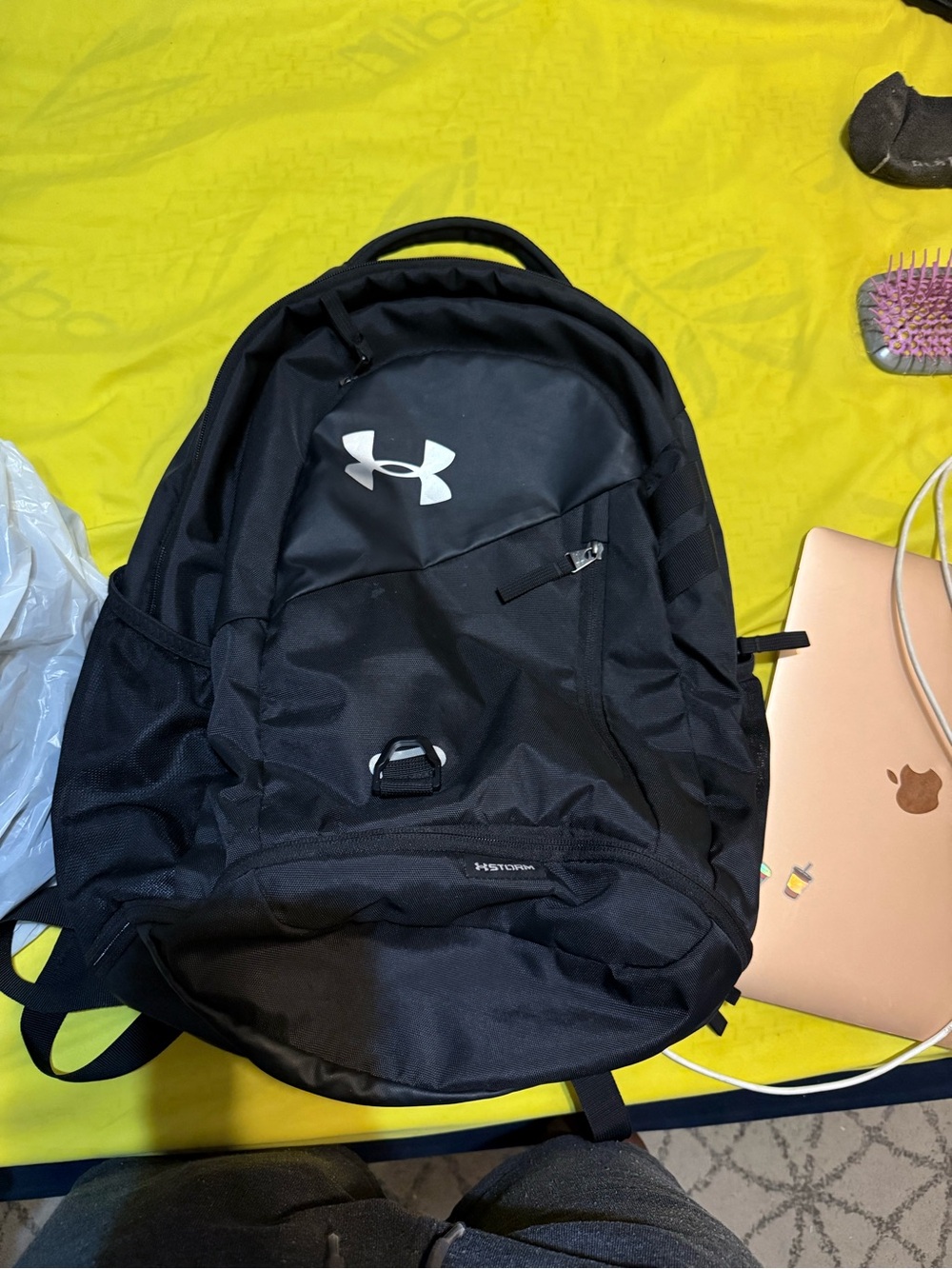 Under Armour Black Men's Backpack with White Logo